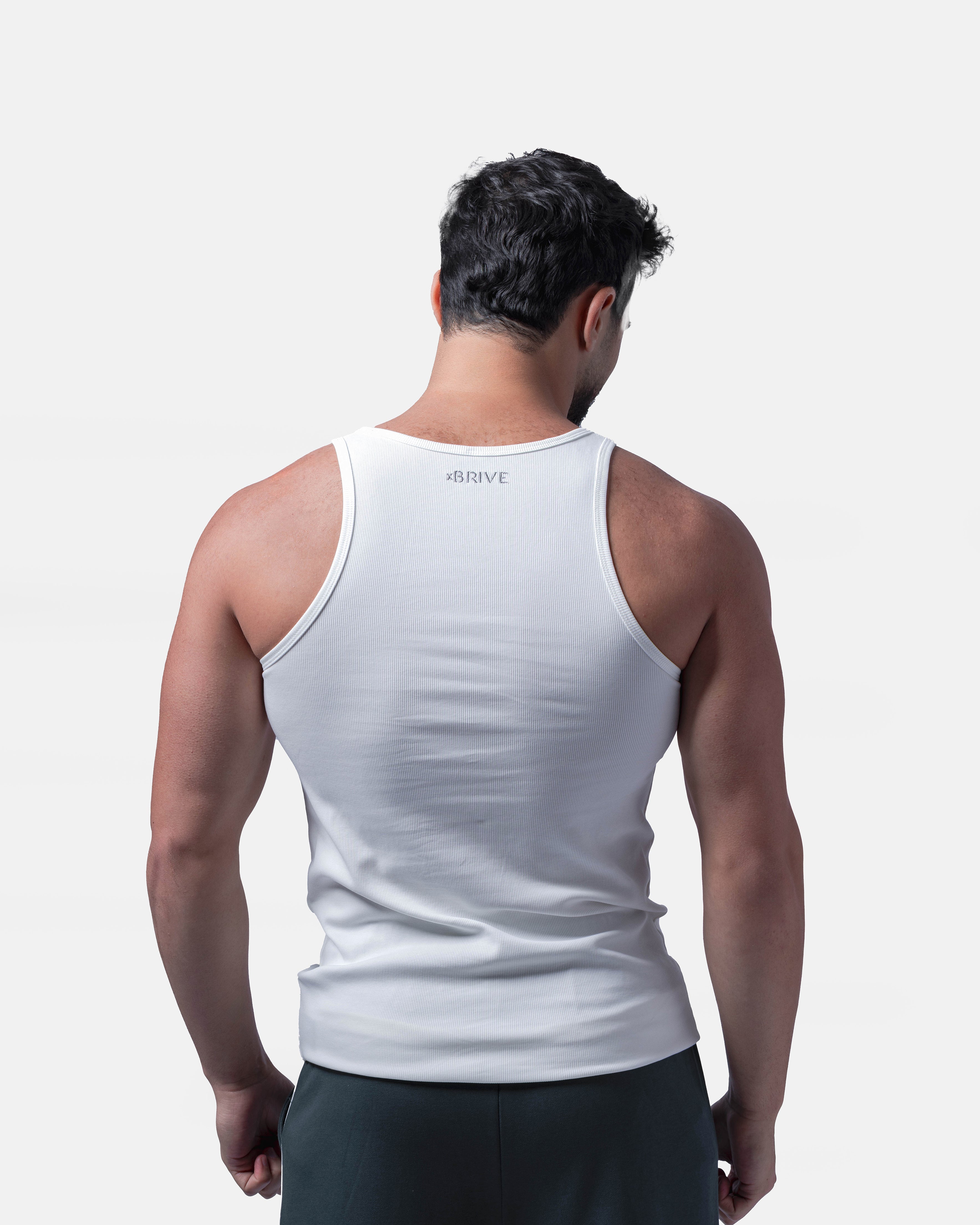 Core Ribbed Tank – Off White