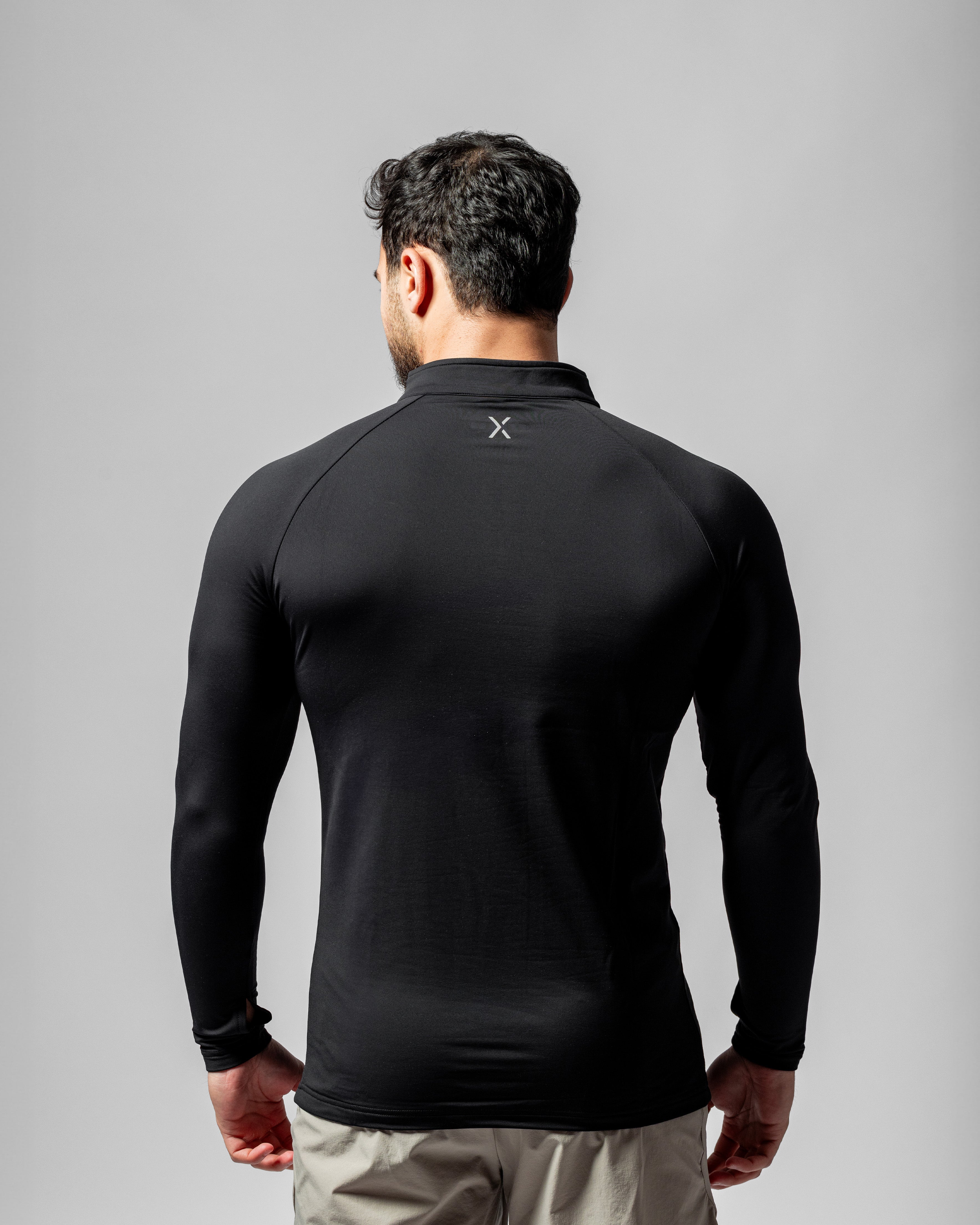 Flow Quarter Zip - Black
