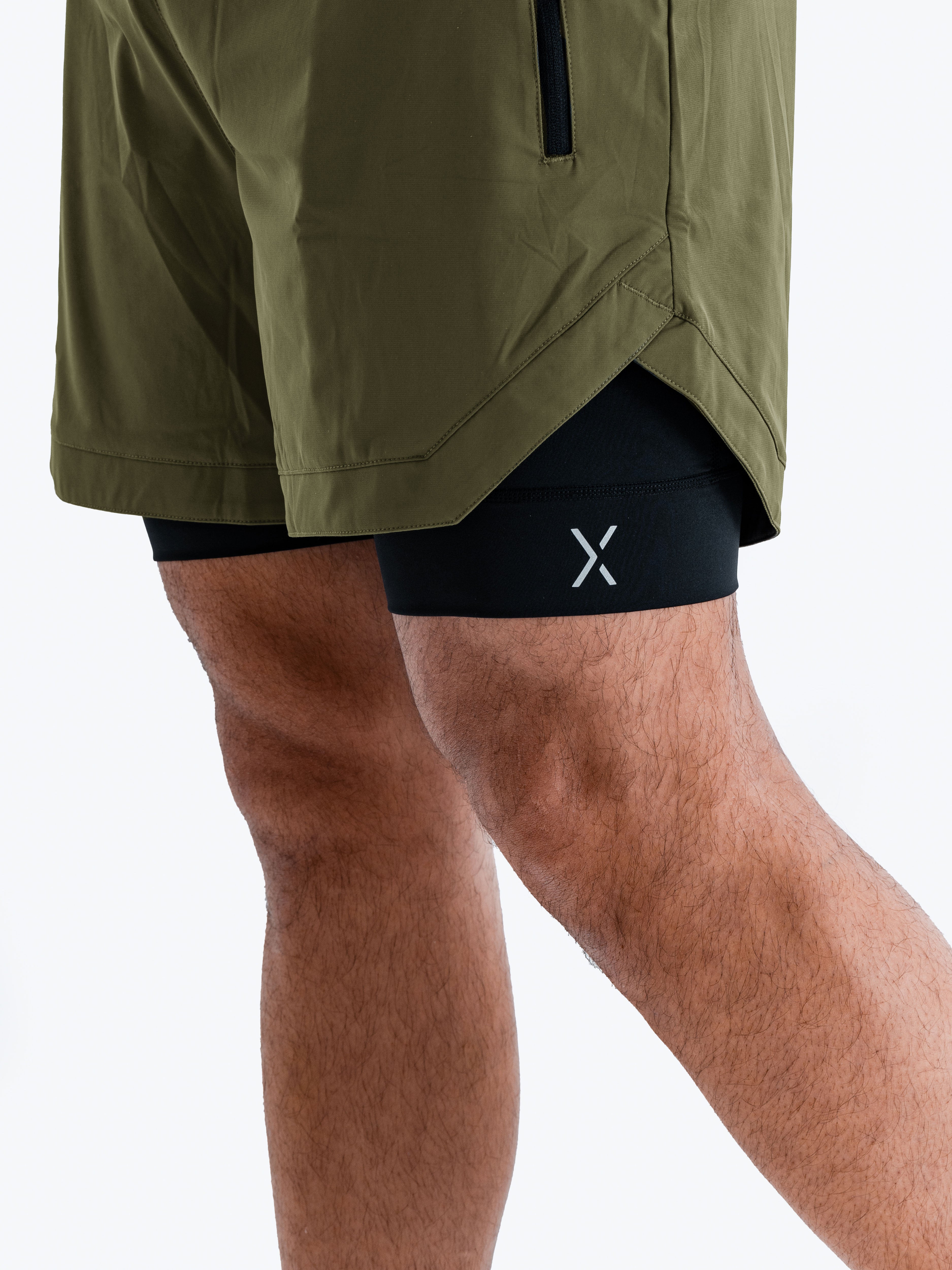 Hybrid Liner Shorts - Moss Green