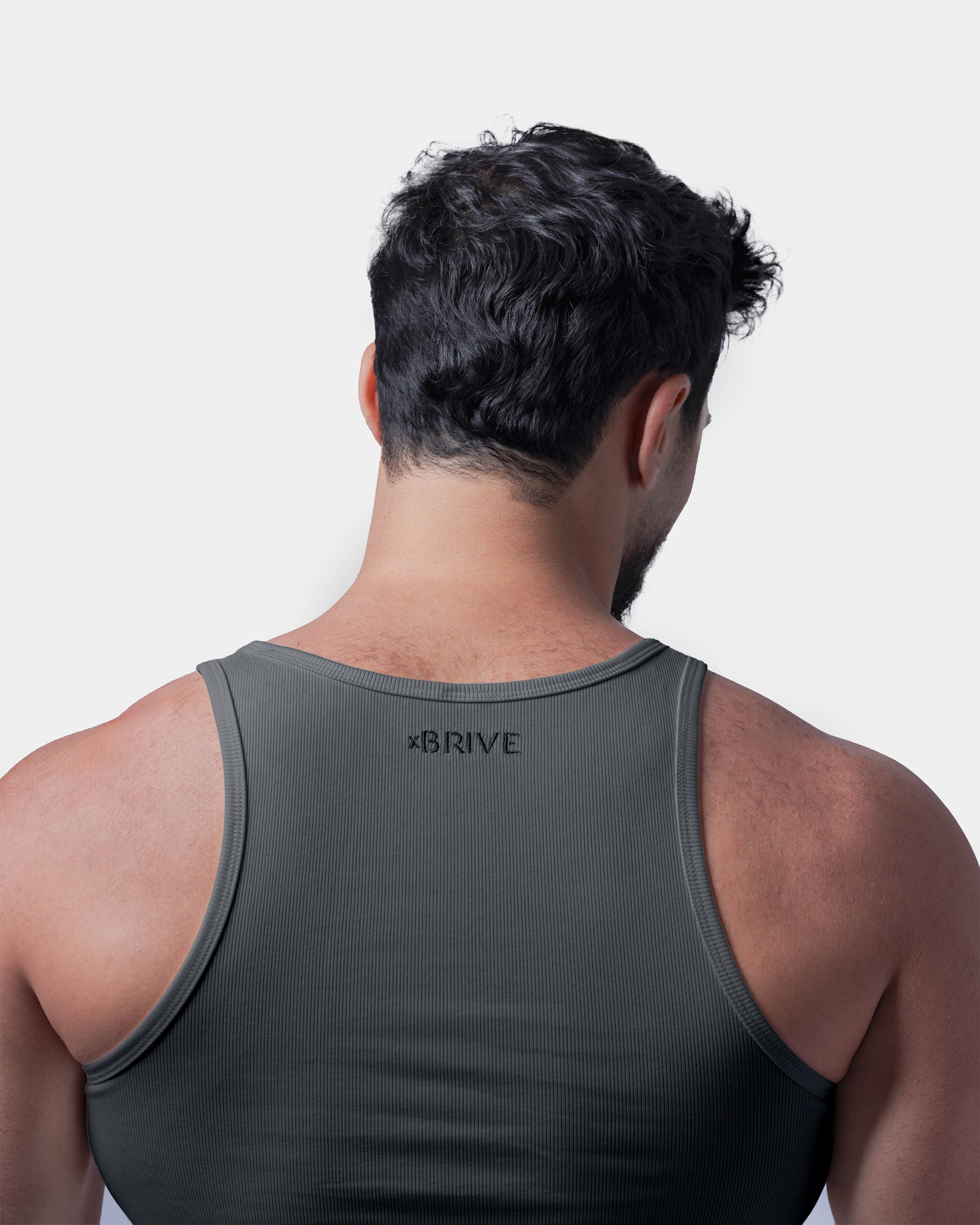 Core Ribbed Tank – Iron Grey