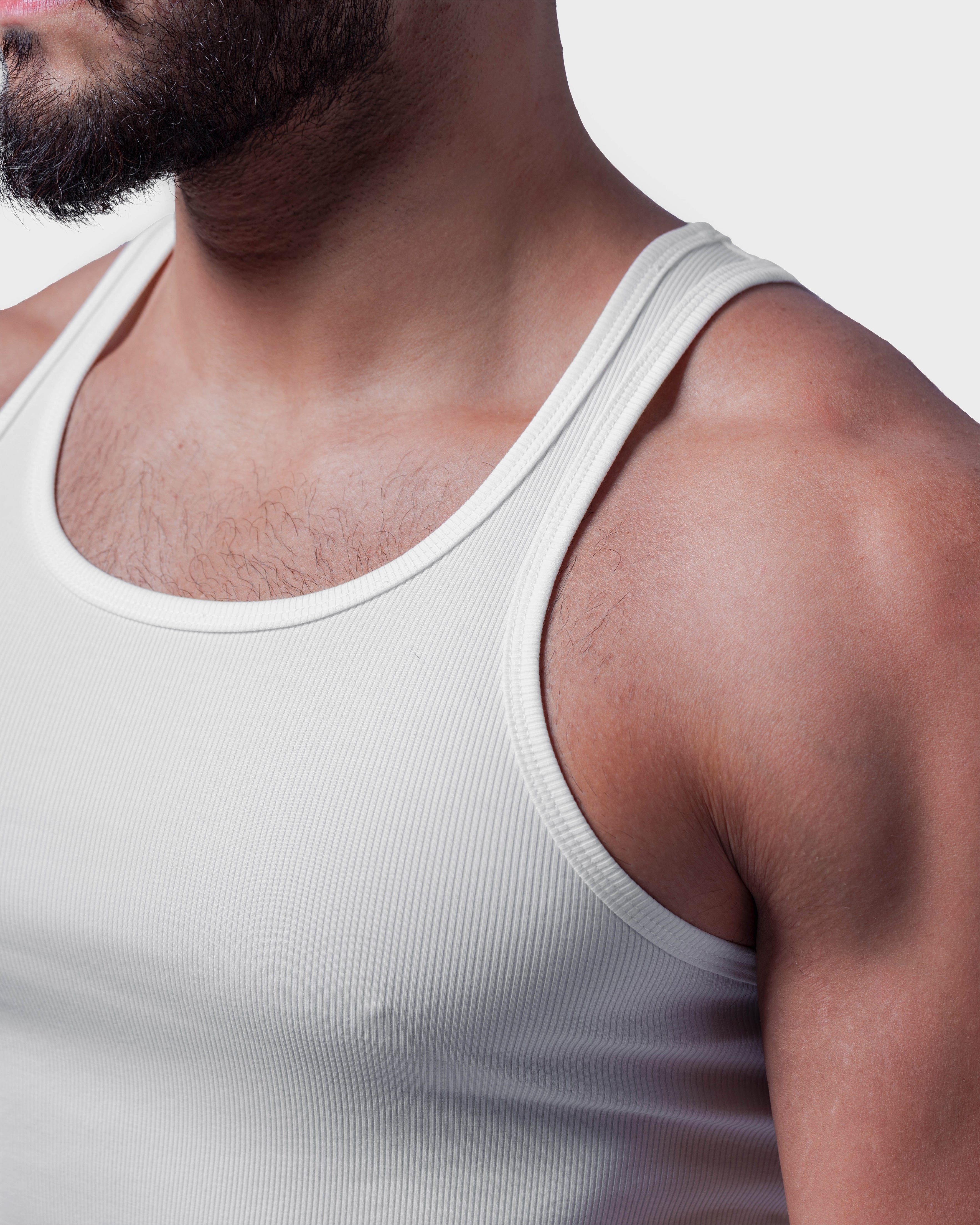 Core Ribbed Tank – Off White