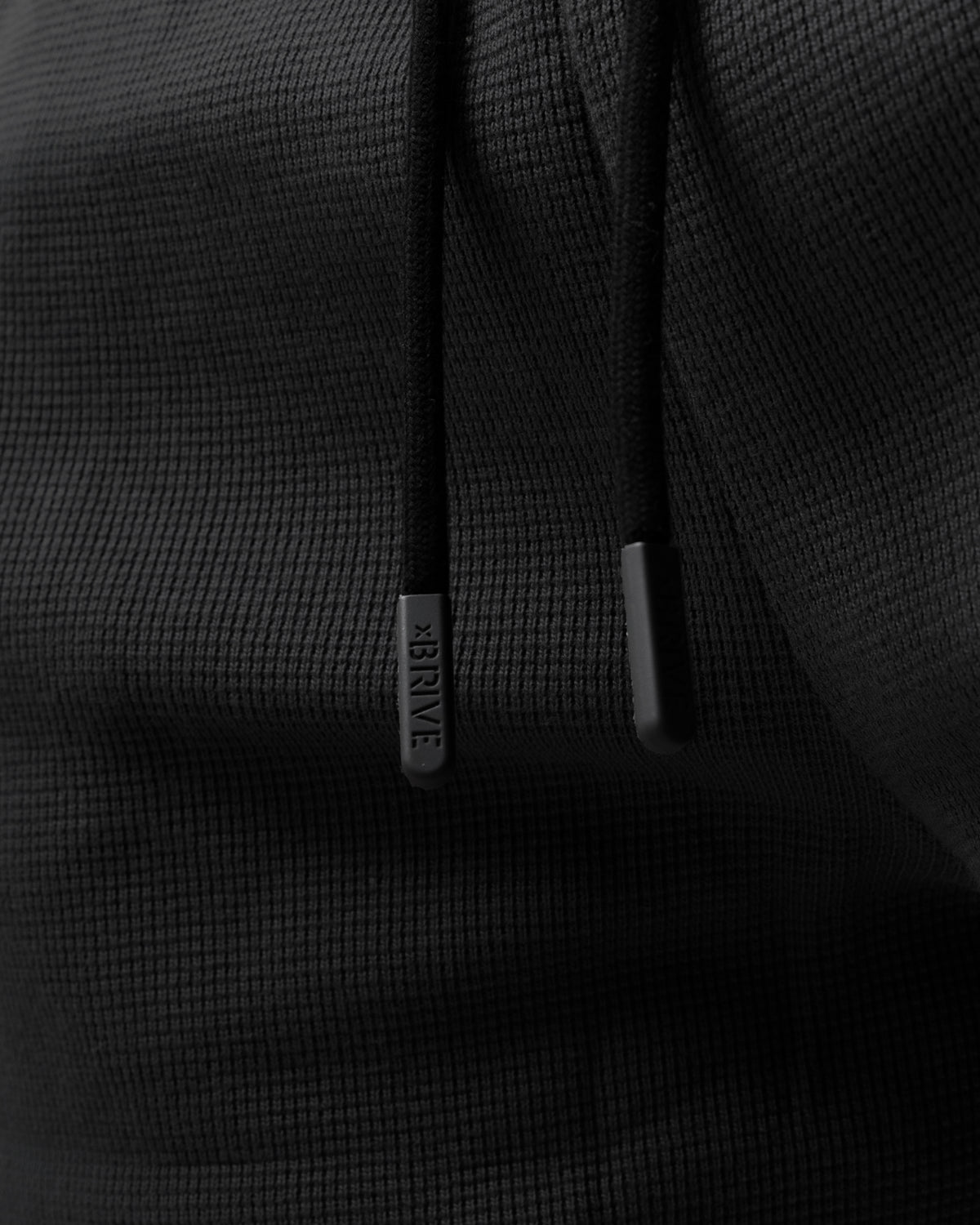 Waffle Knit Shorts - Black