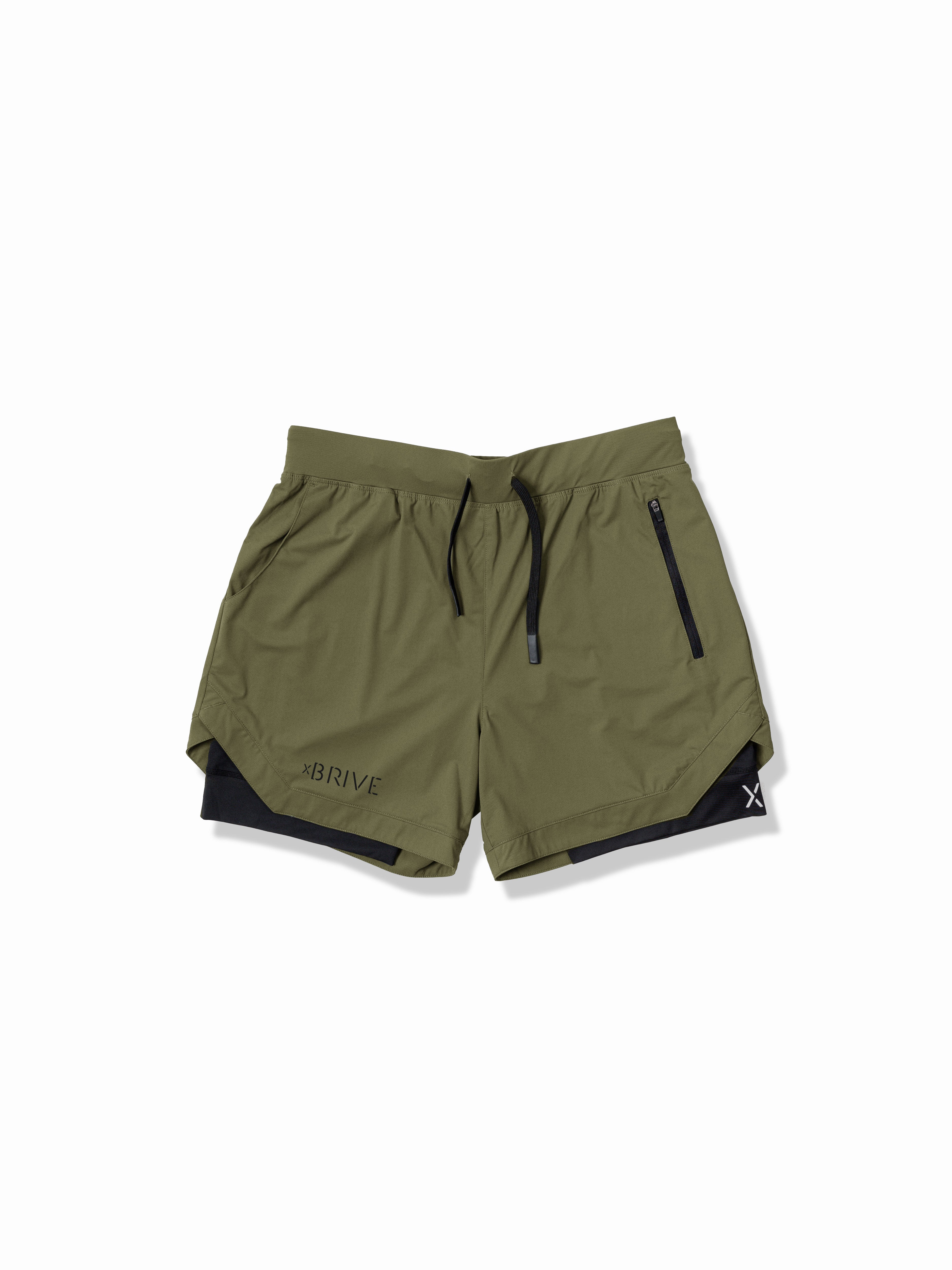 Hybrid Liner Shorts - Moss Green