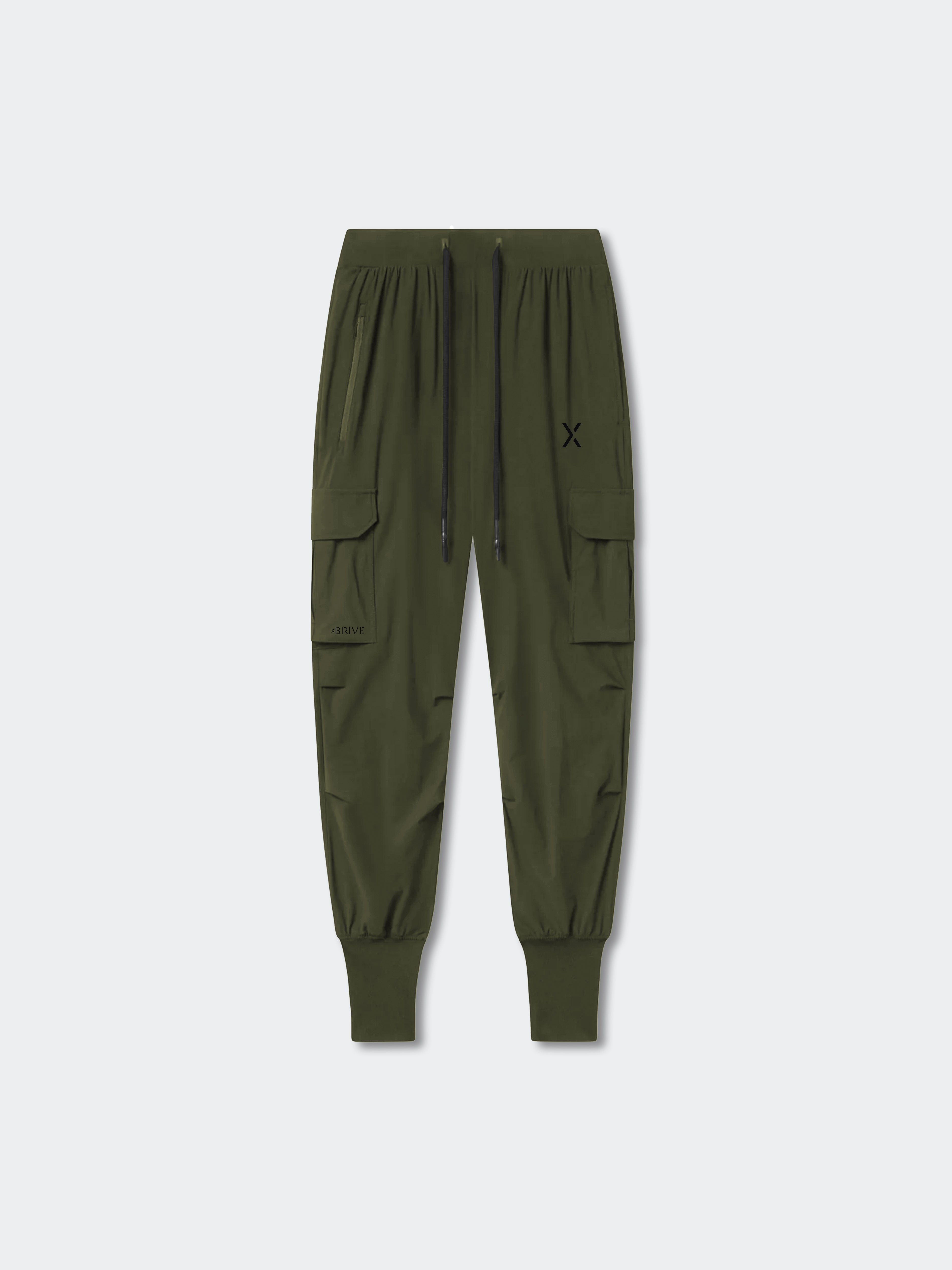 Hybrid Cargo Joggers - Army Green