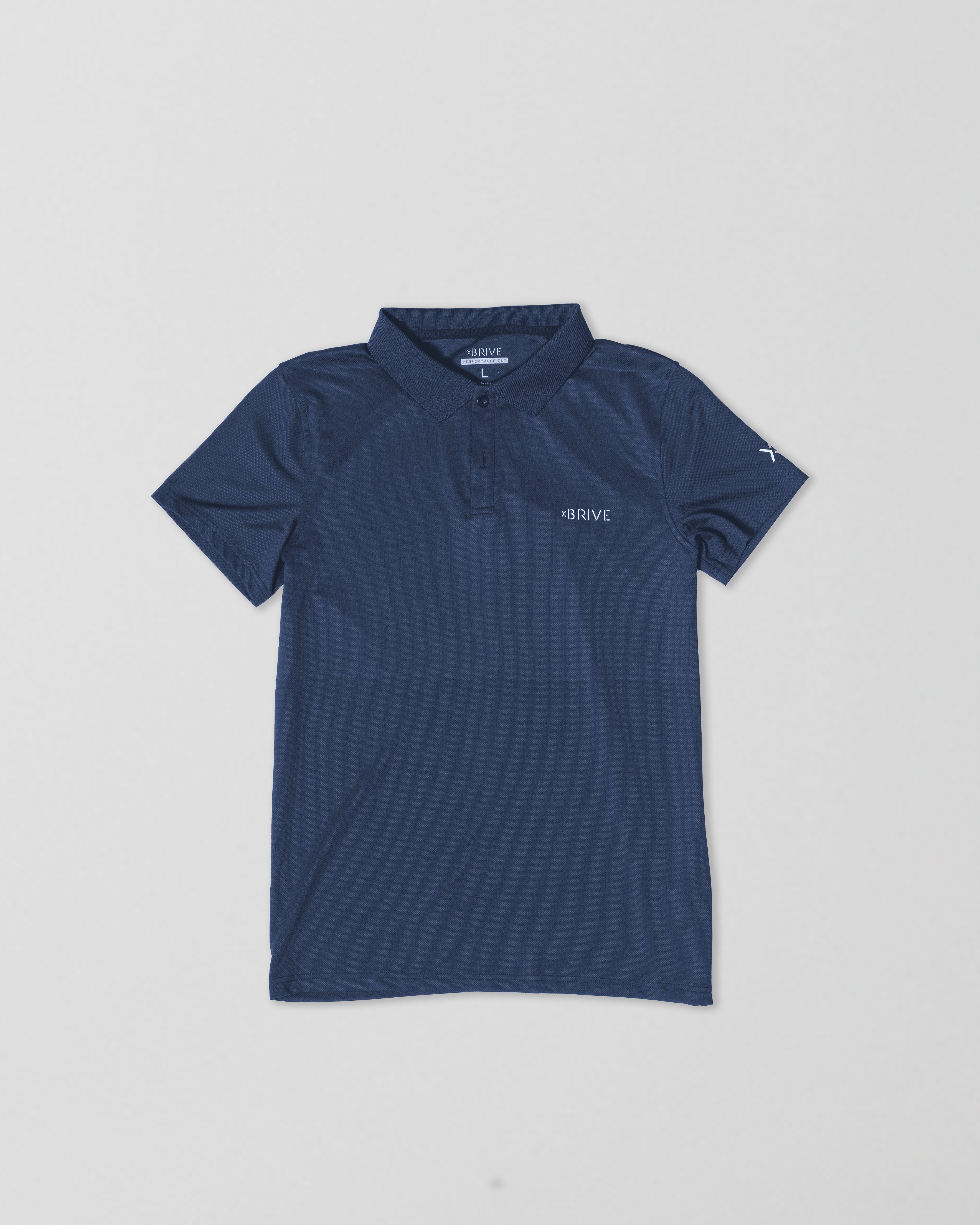 Tech Polo Tee – Deep Blue