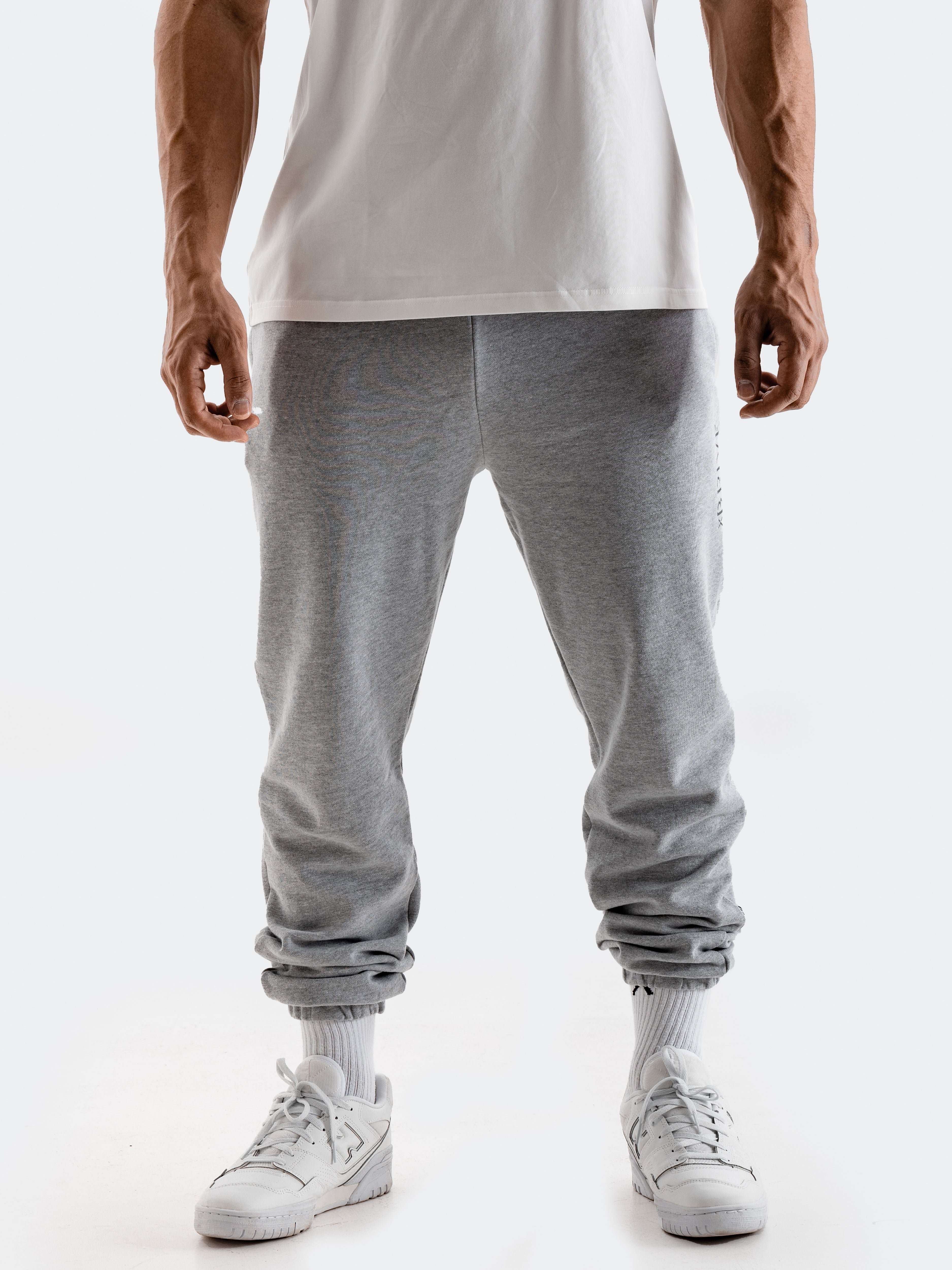 Essential Crest Joggers - Heather Grey