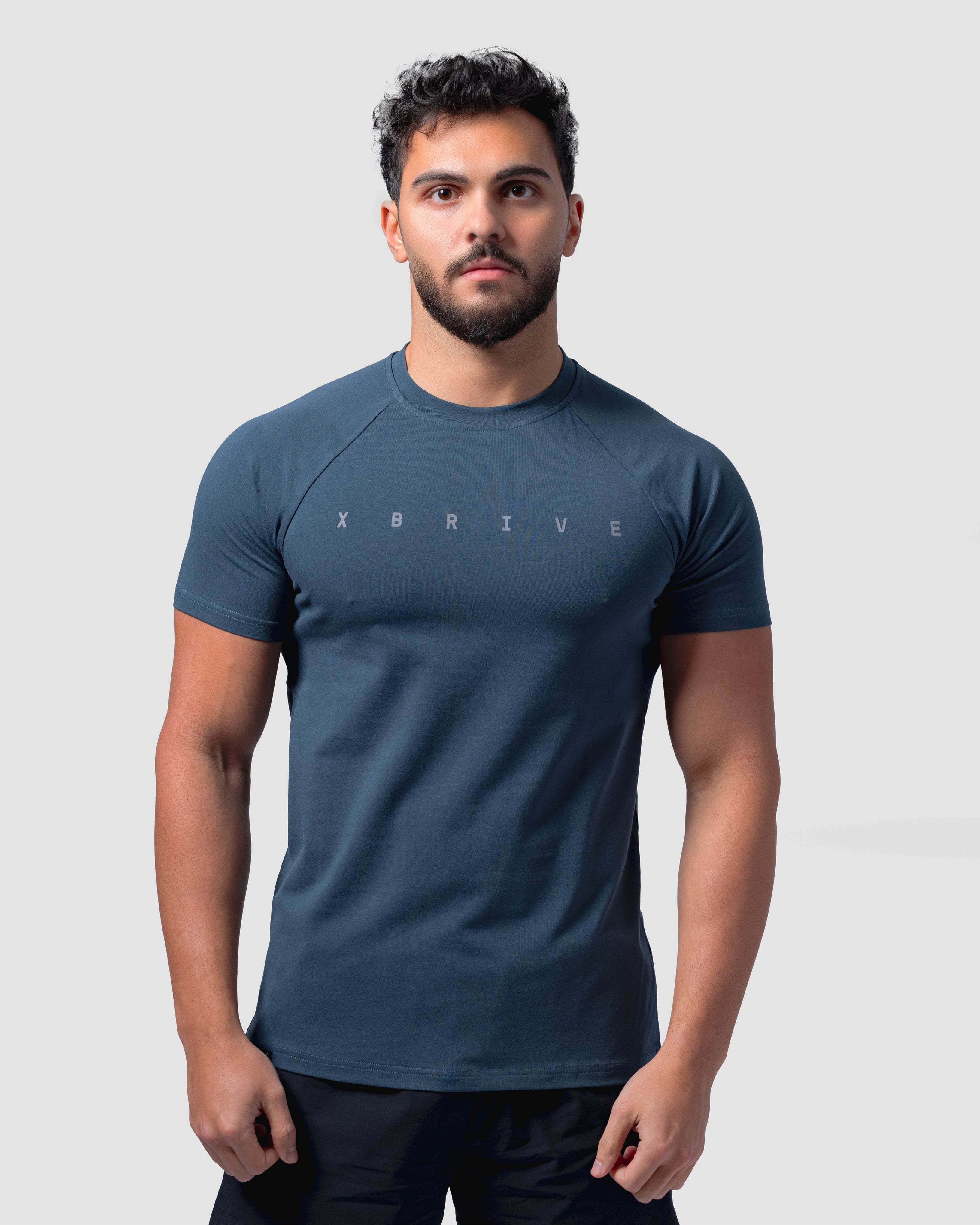 Statement Tee – Dusk Blue