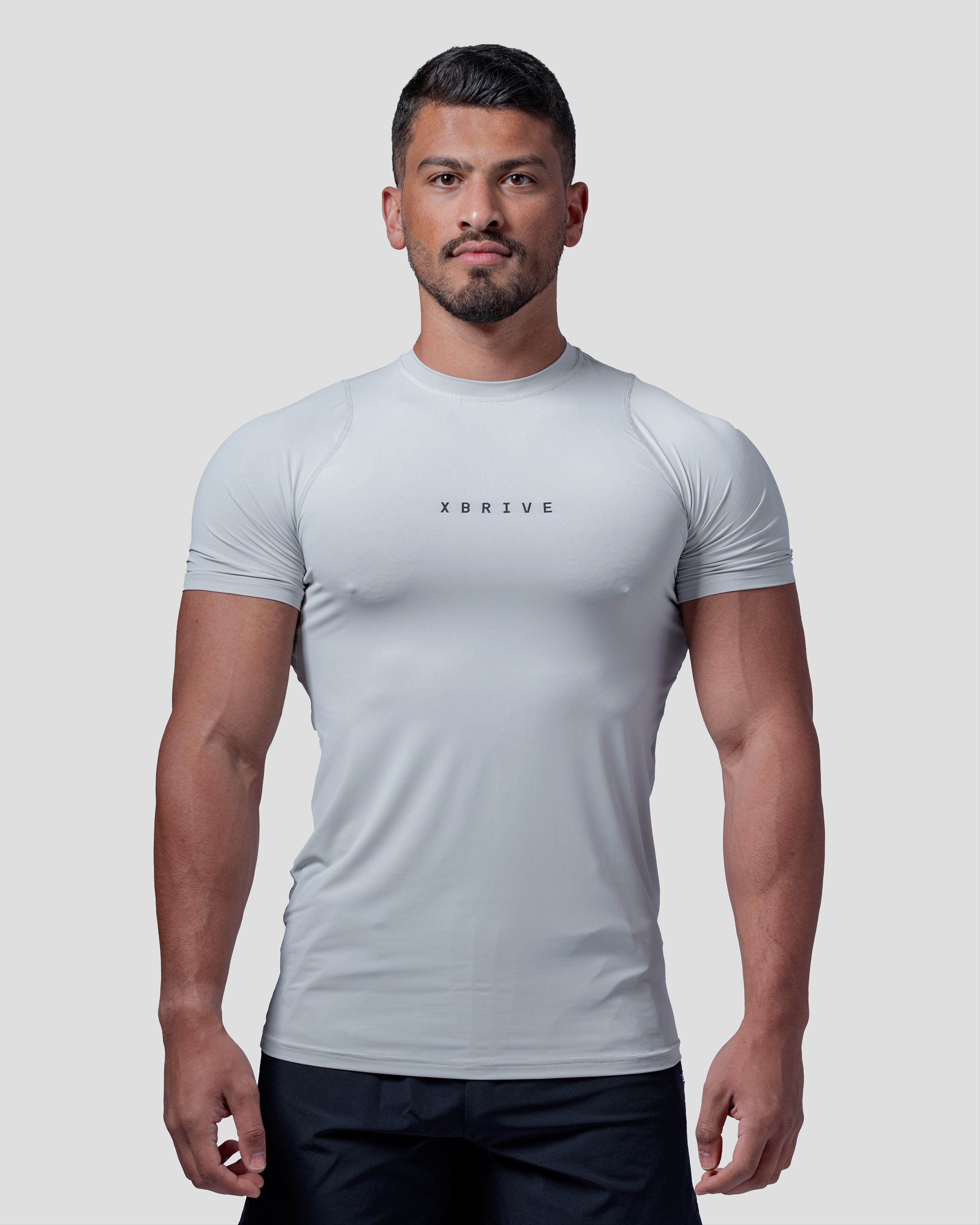 Vital Compression Tee – Slate Grey
