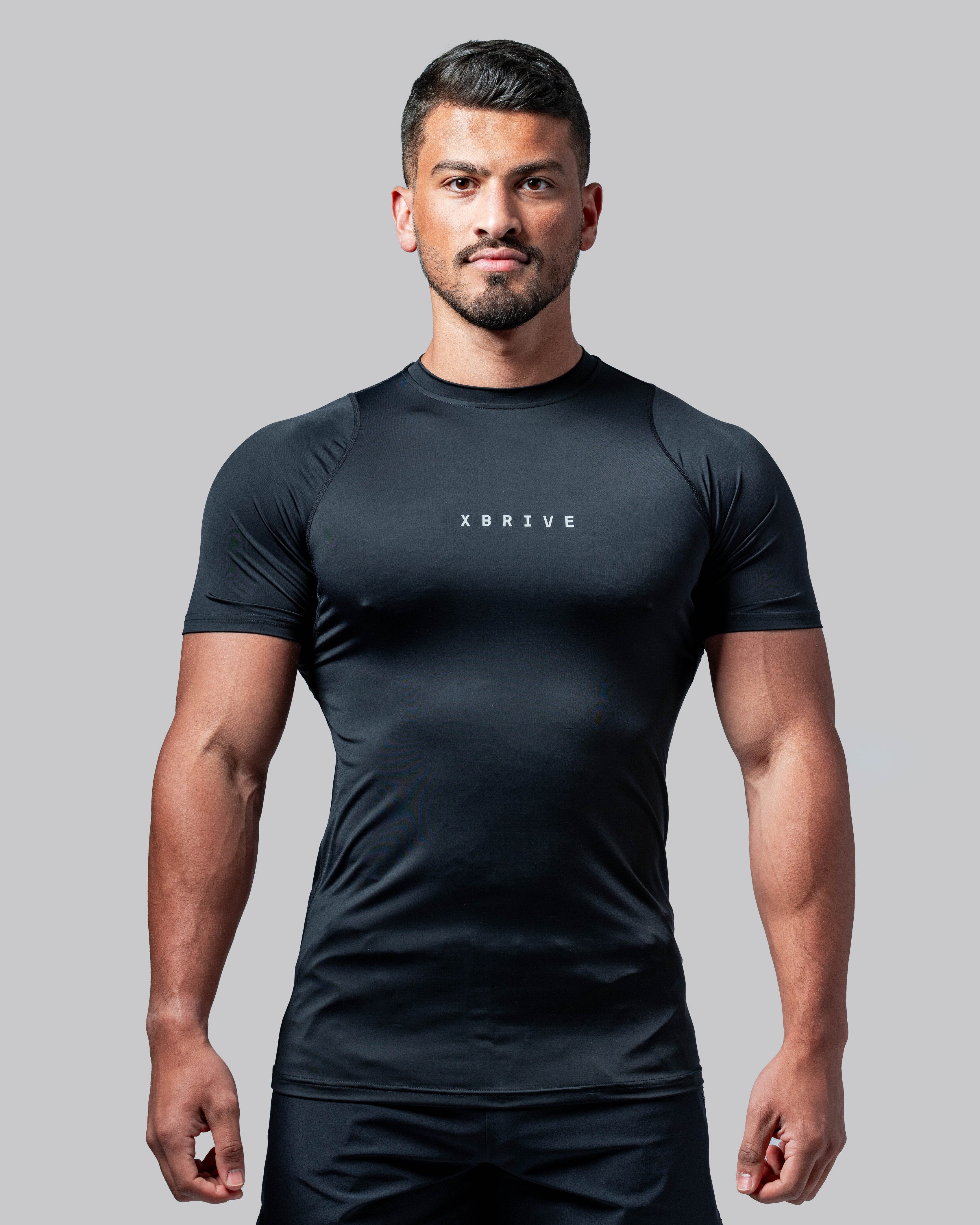 Vital Compression Tee – Black/Carbon