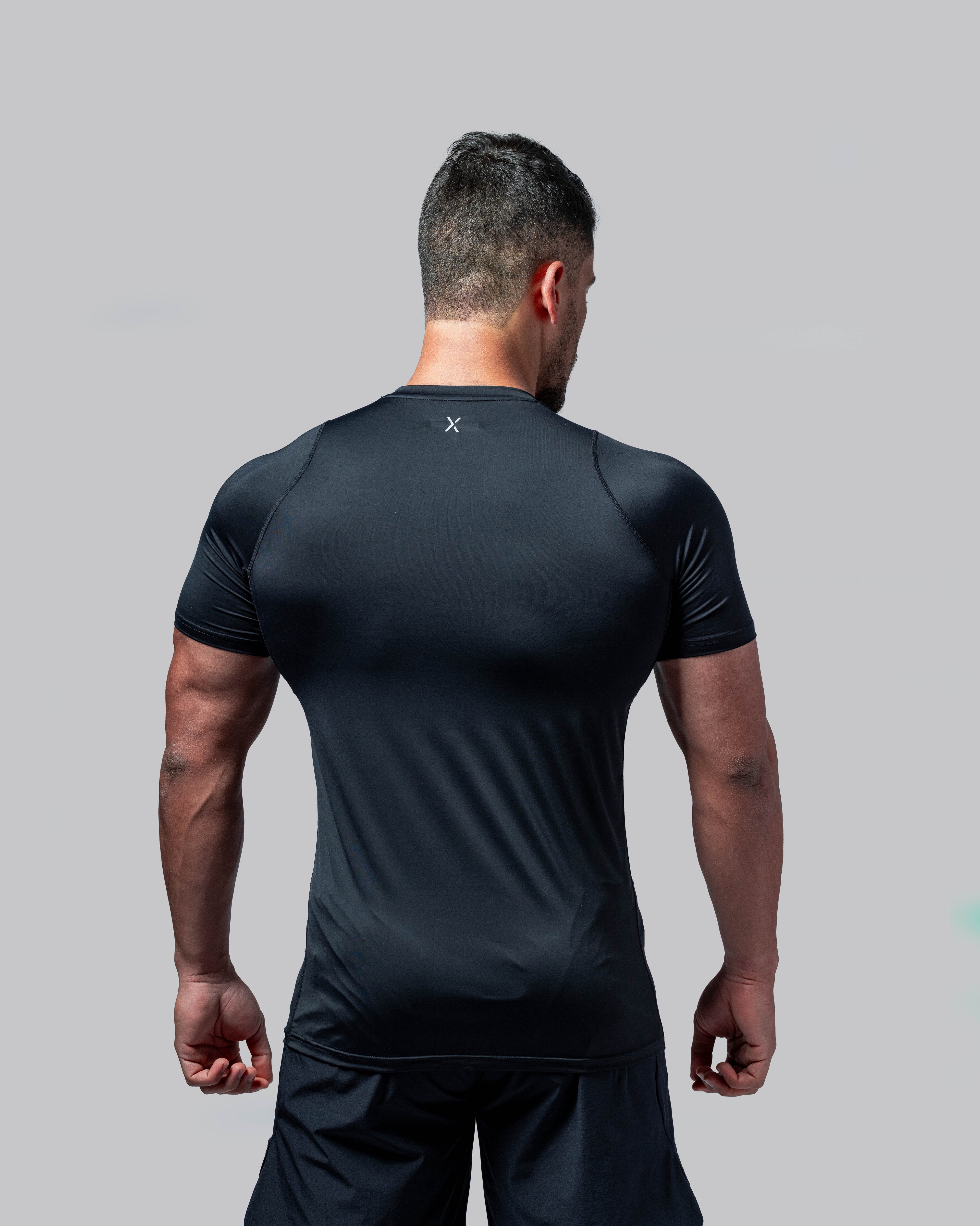 Vital Compression Tee – Black/Carbon