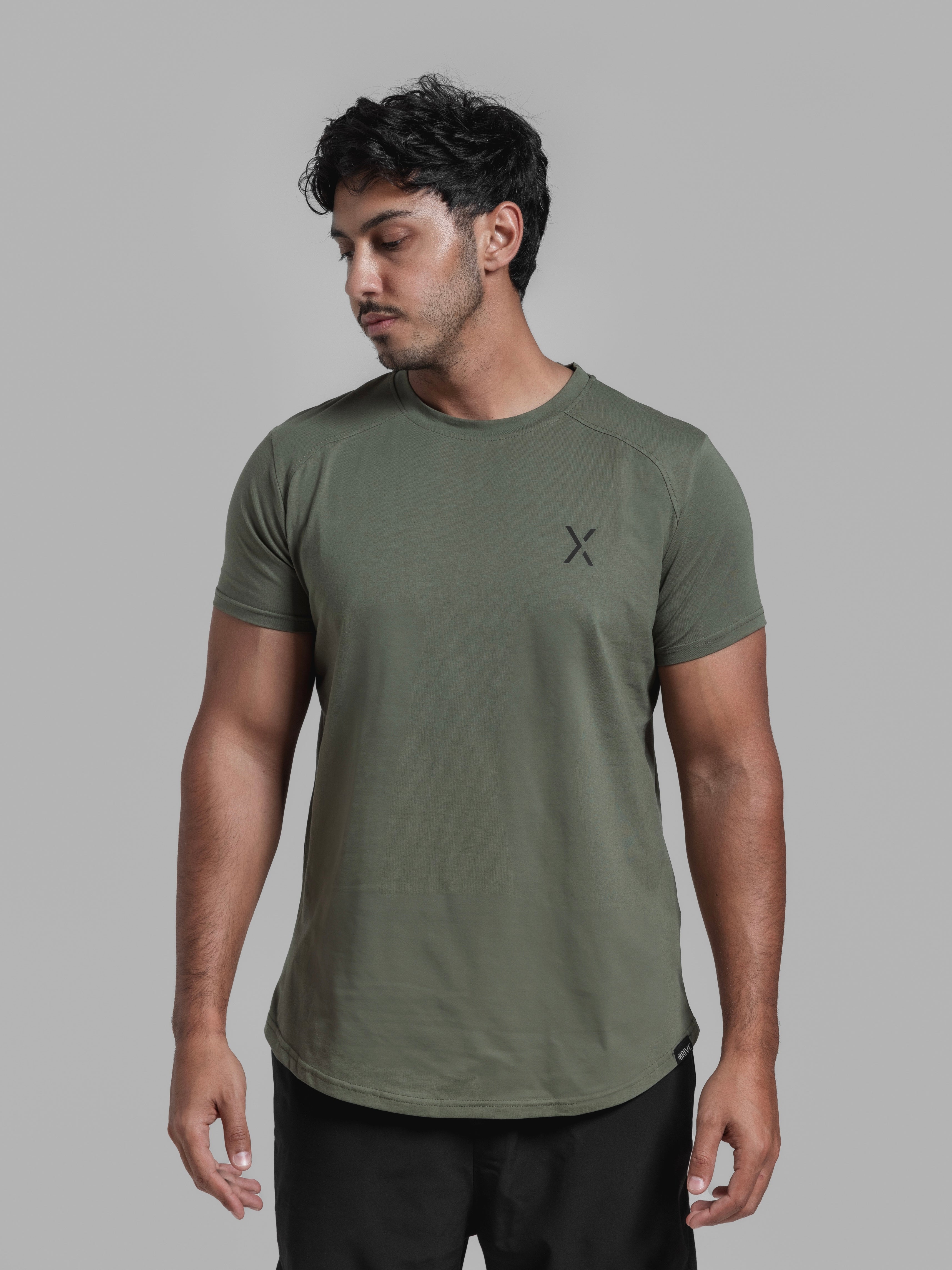 Premium Muscle Tee - Army Green