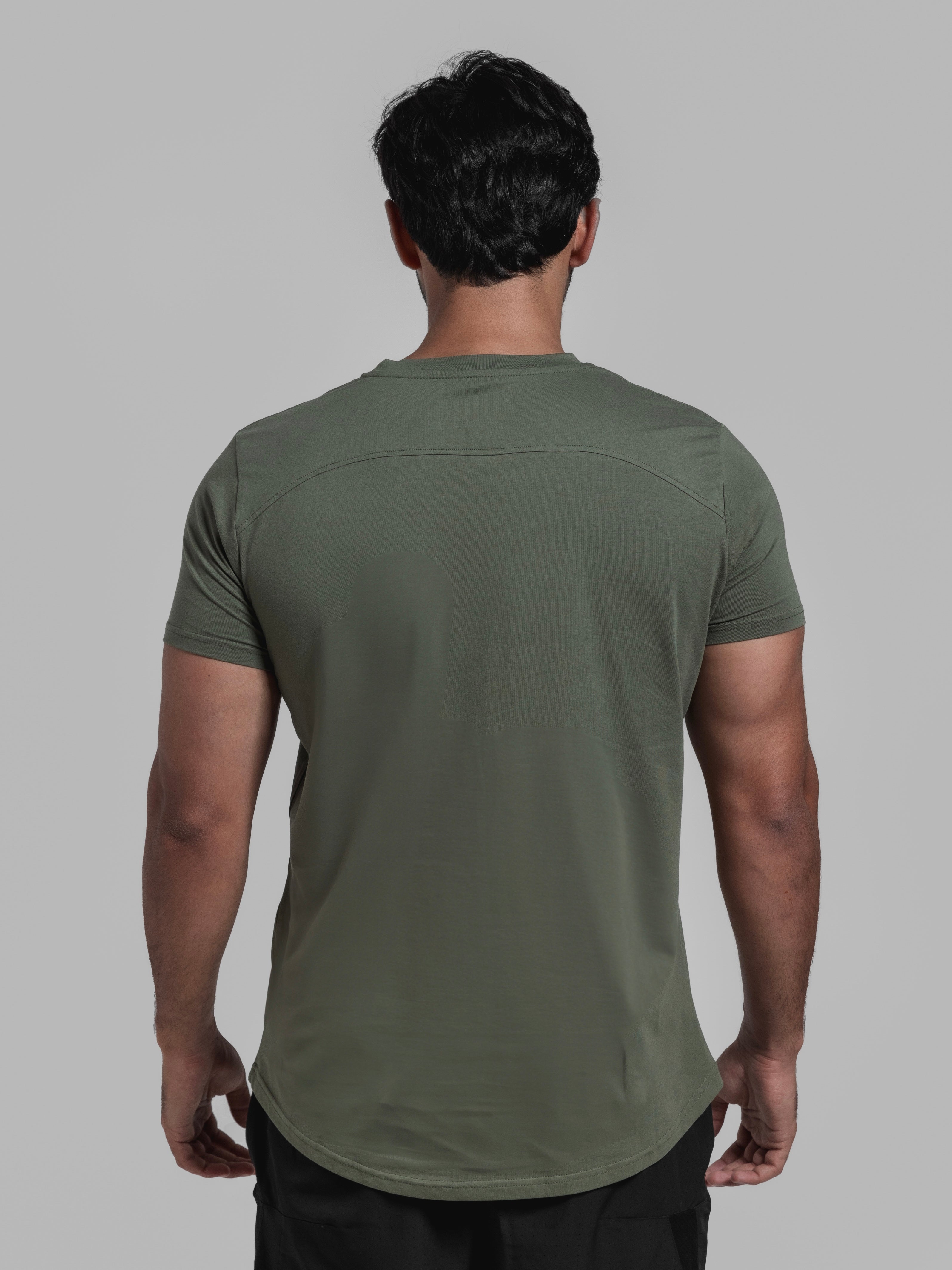 Premium Muscle Tee - Army Green