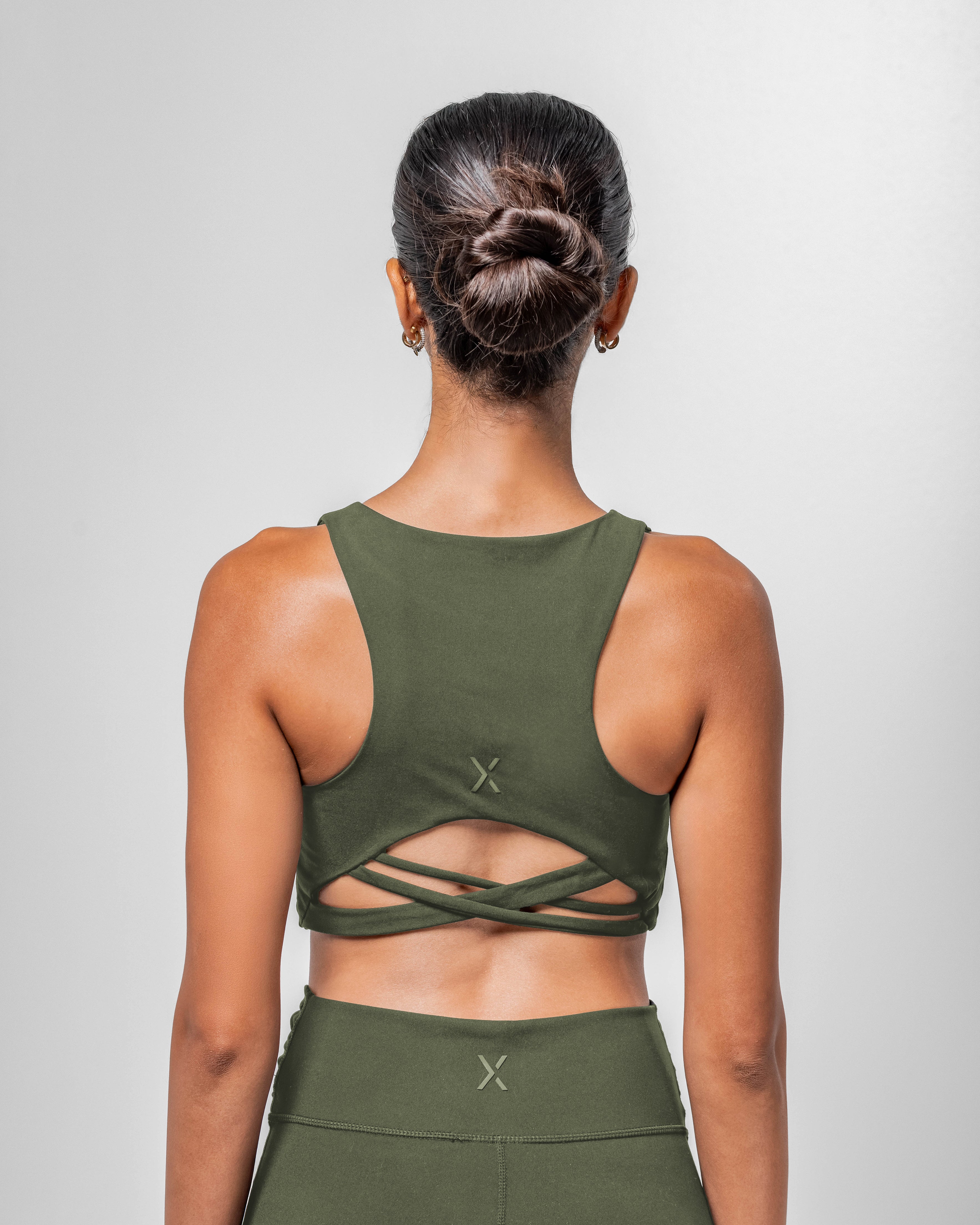 Form Sports Bra - Olive Green