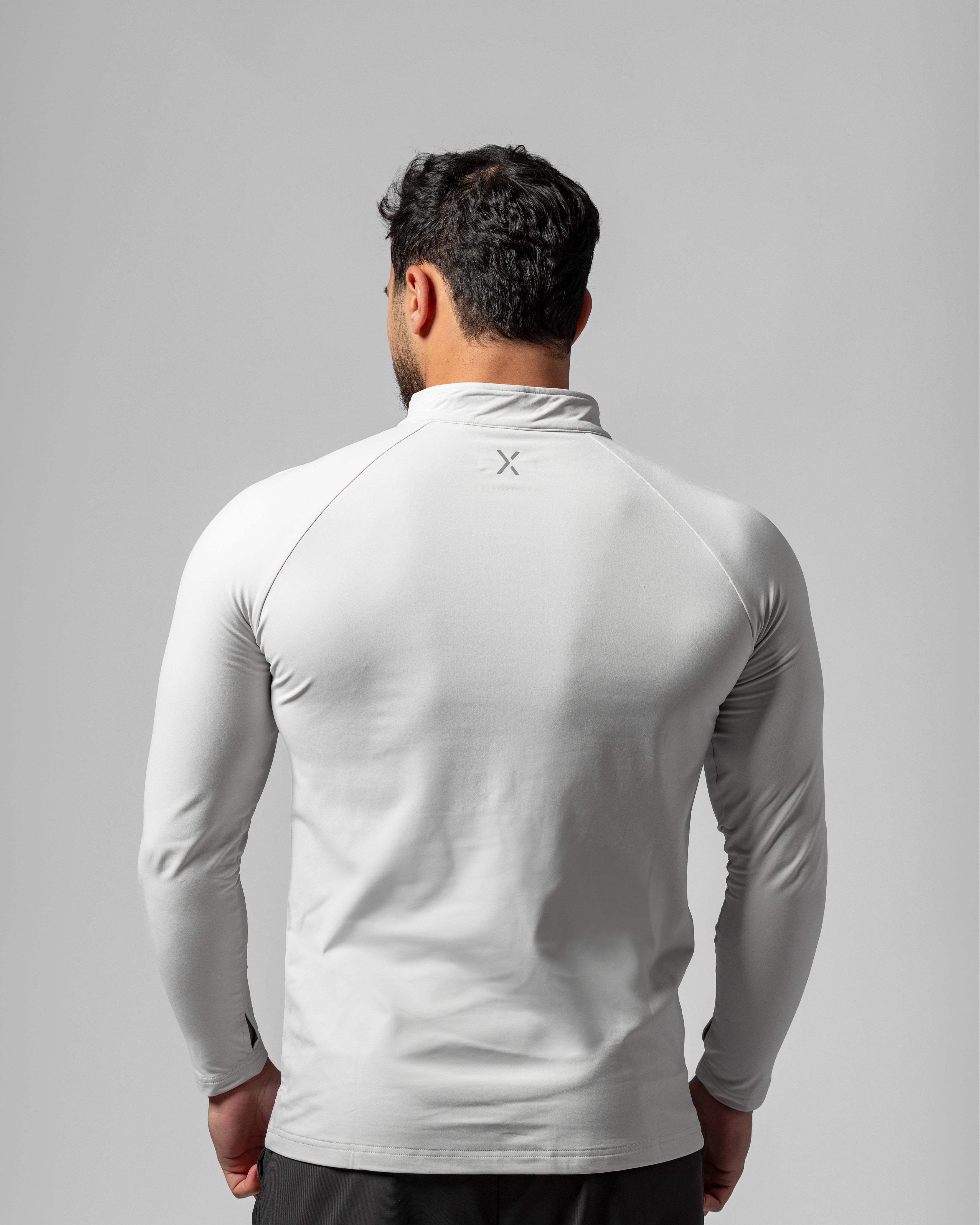 Flow Quarter Zip - Stone White