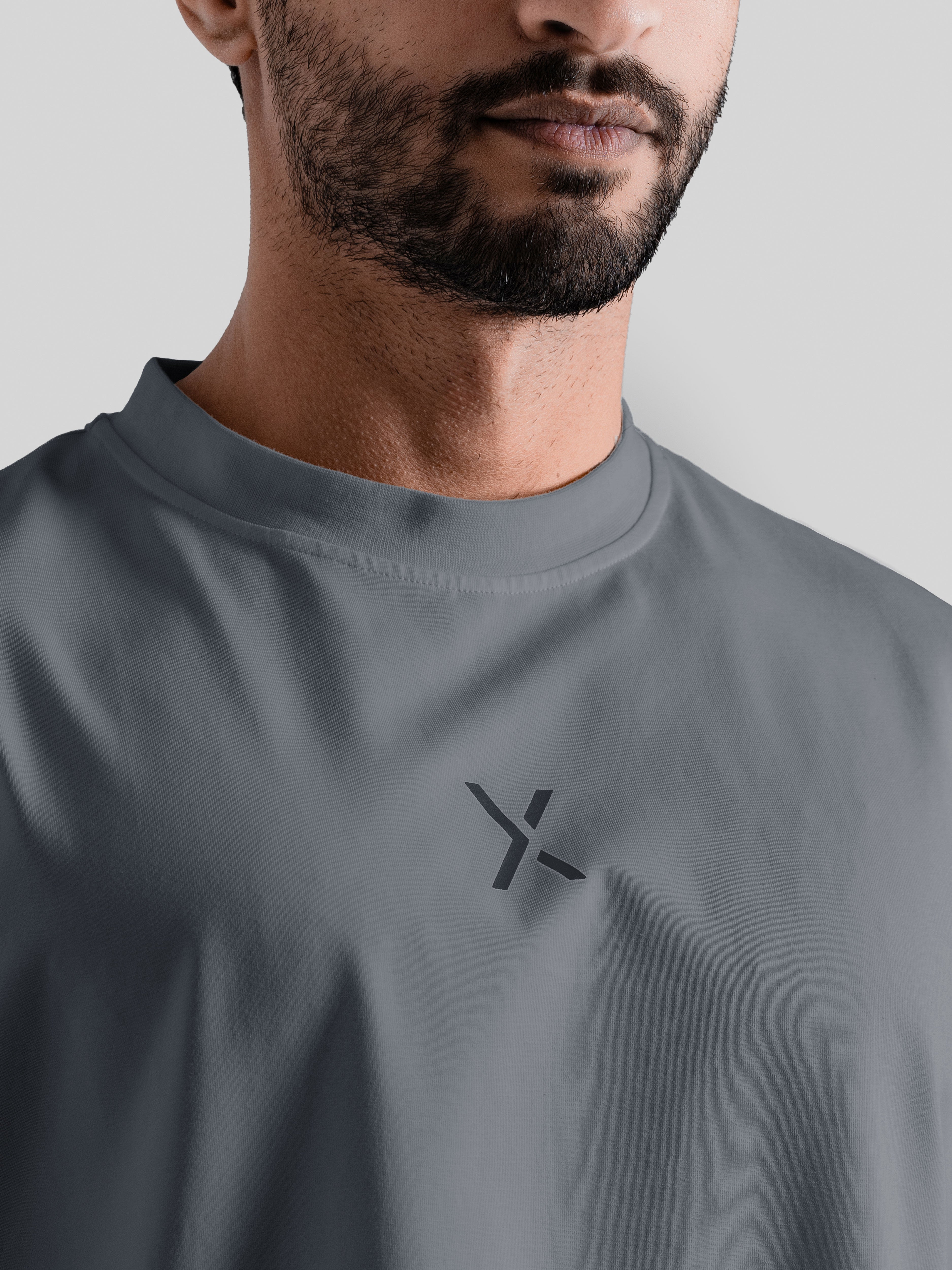Impact Oversized Tee - Smoke Grey