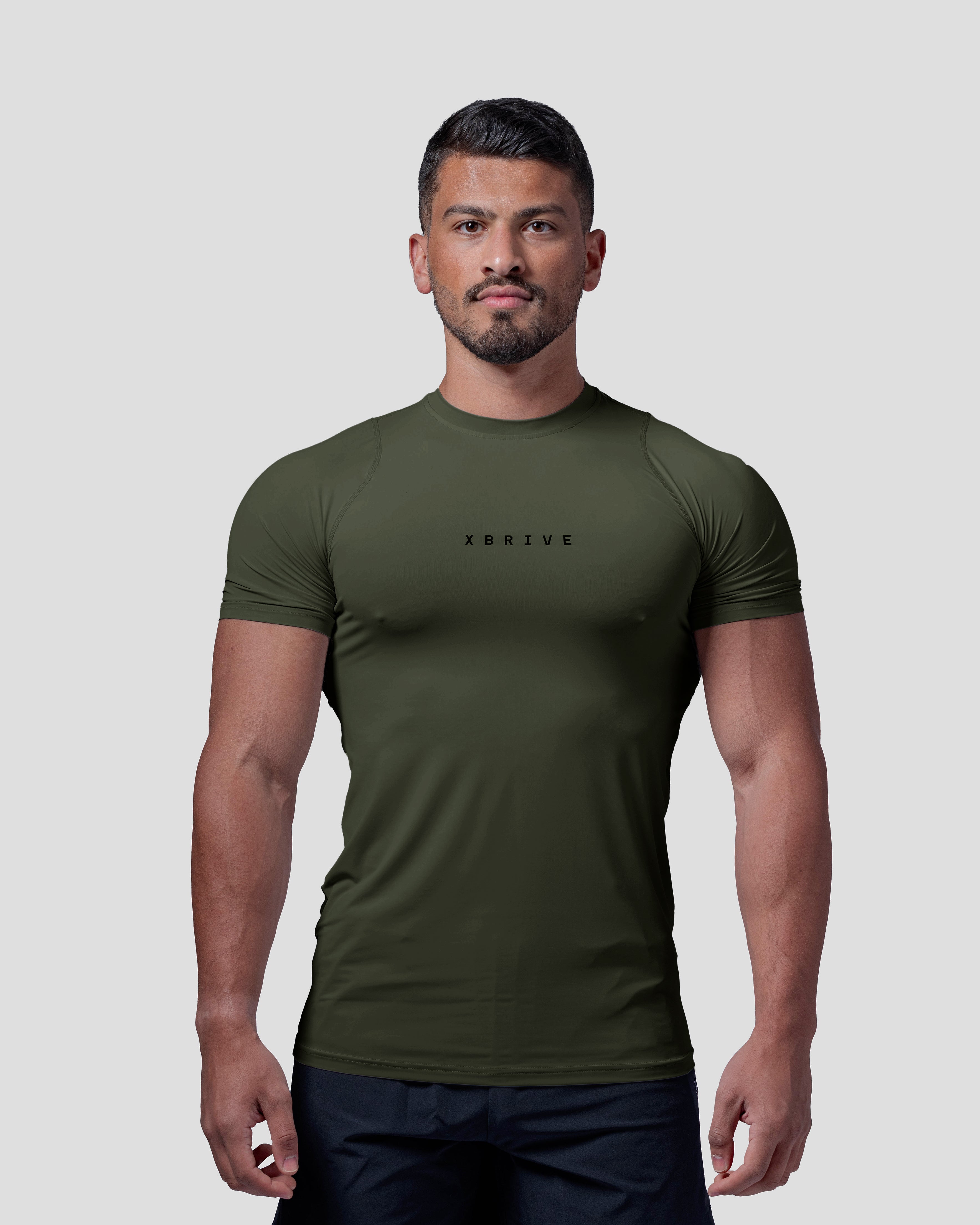 Vital Compression Tee – Army Green