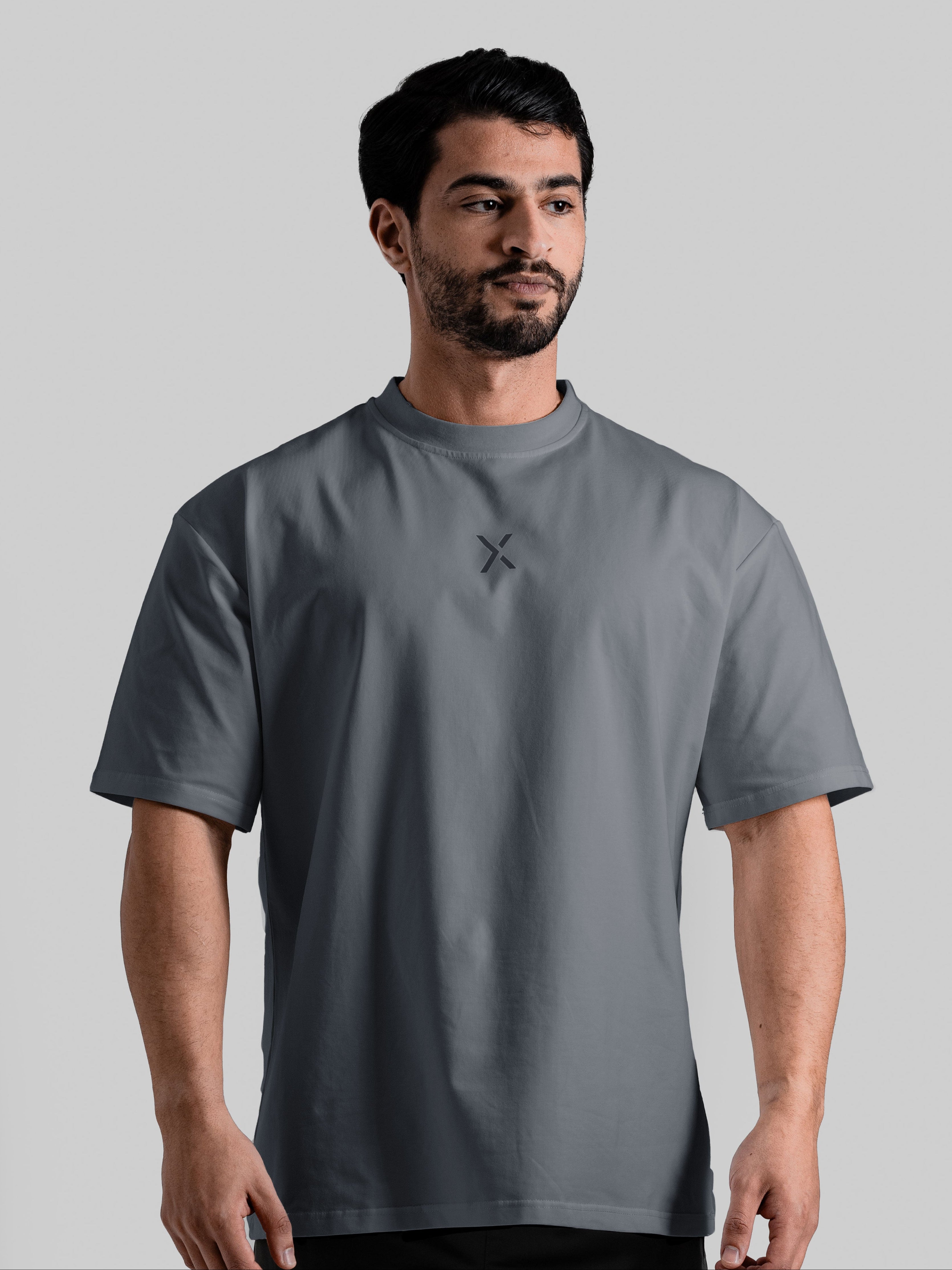 Impact Oversized Tee - Smoke Grey