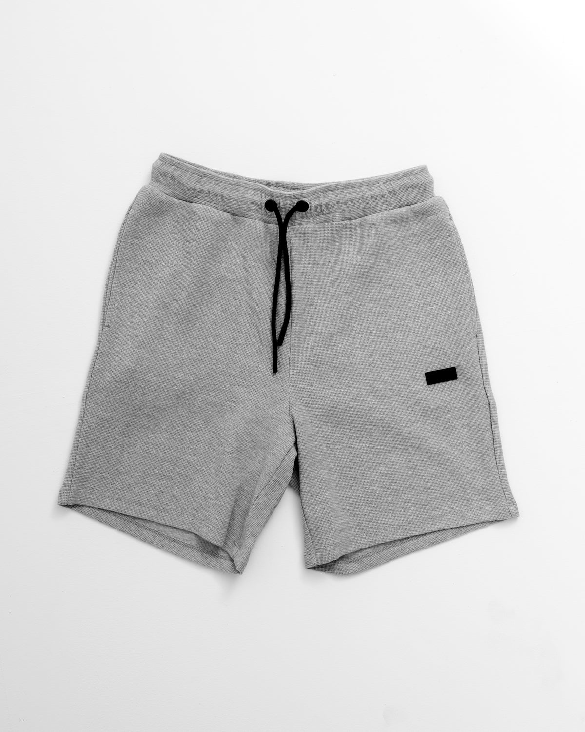 Waffle Knit Shorts - Heather Grey