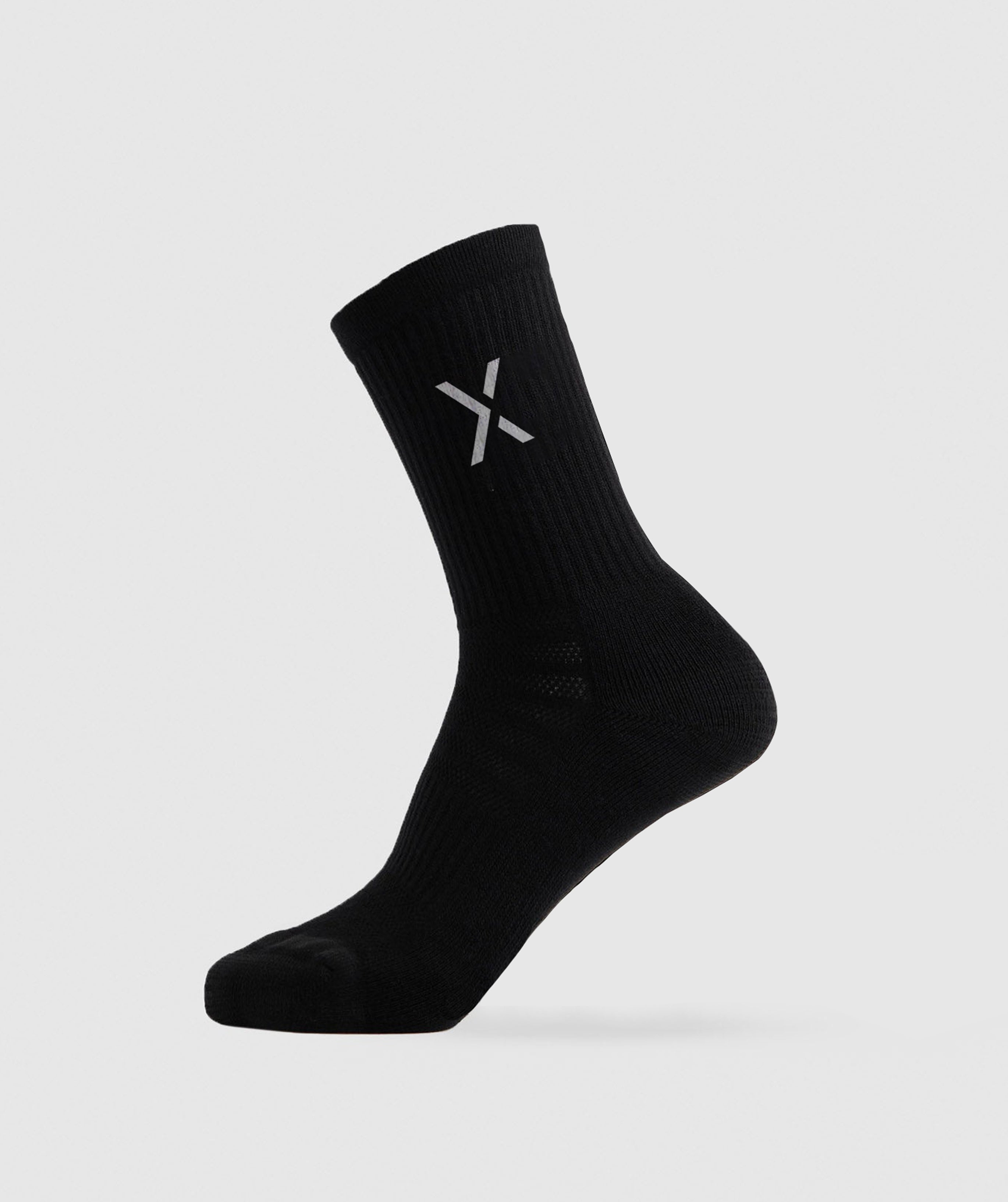 Essential Crew Socks - Black (2-pack)