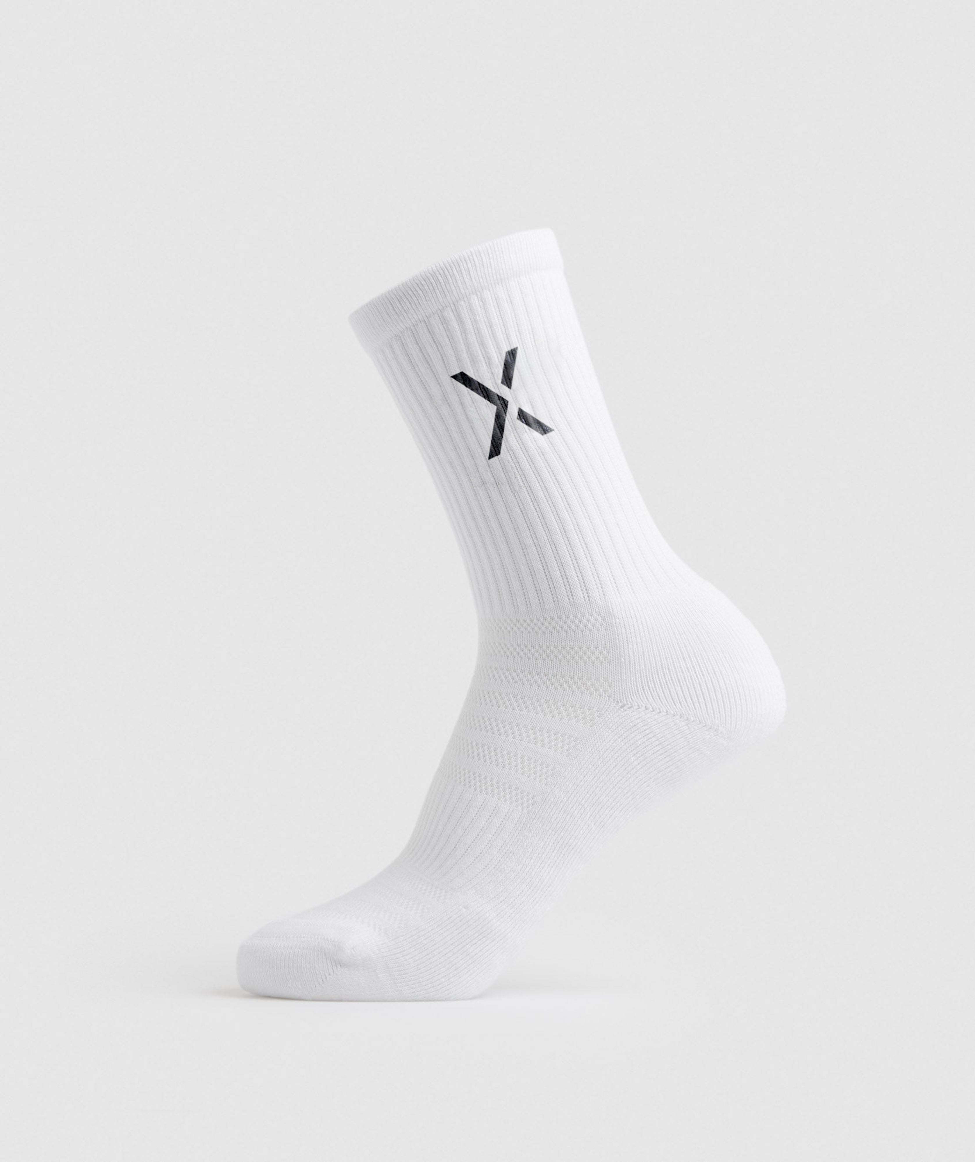 Essential Crew Socks - White (2-Pack)