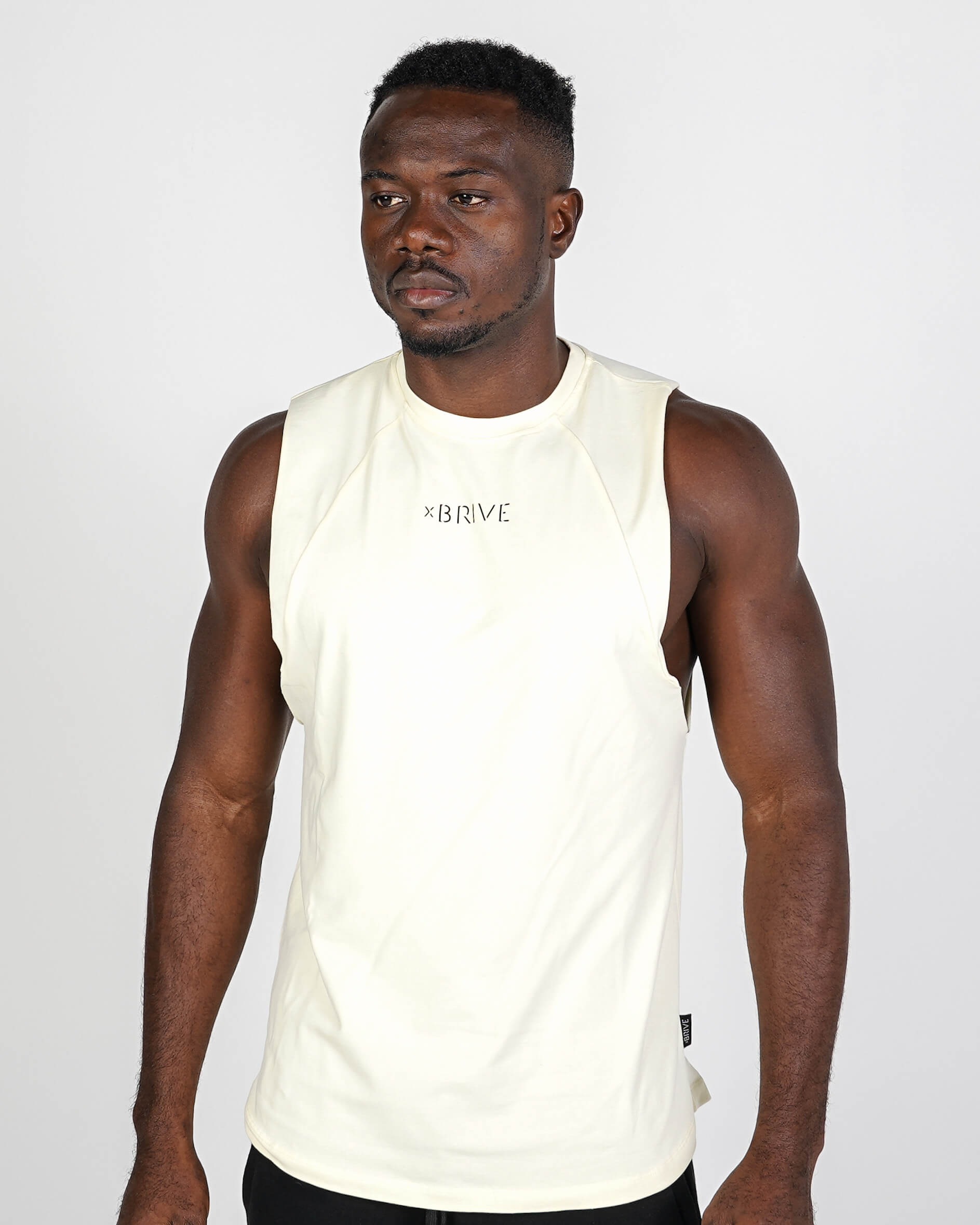 Athletic Tank Top - Transparent Beige