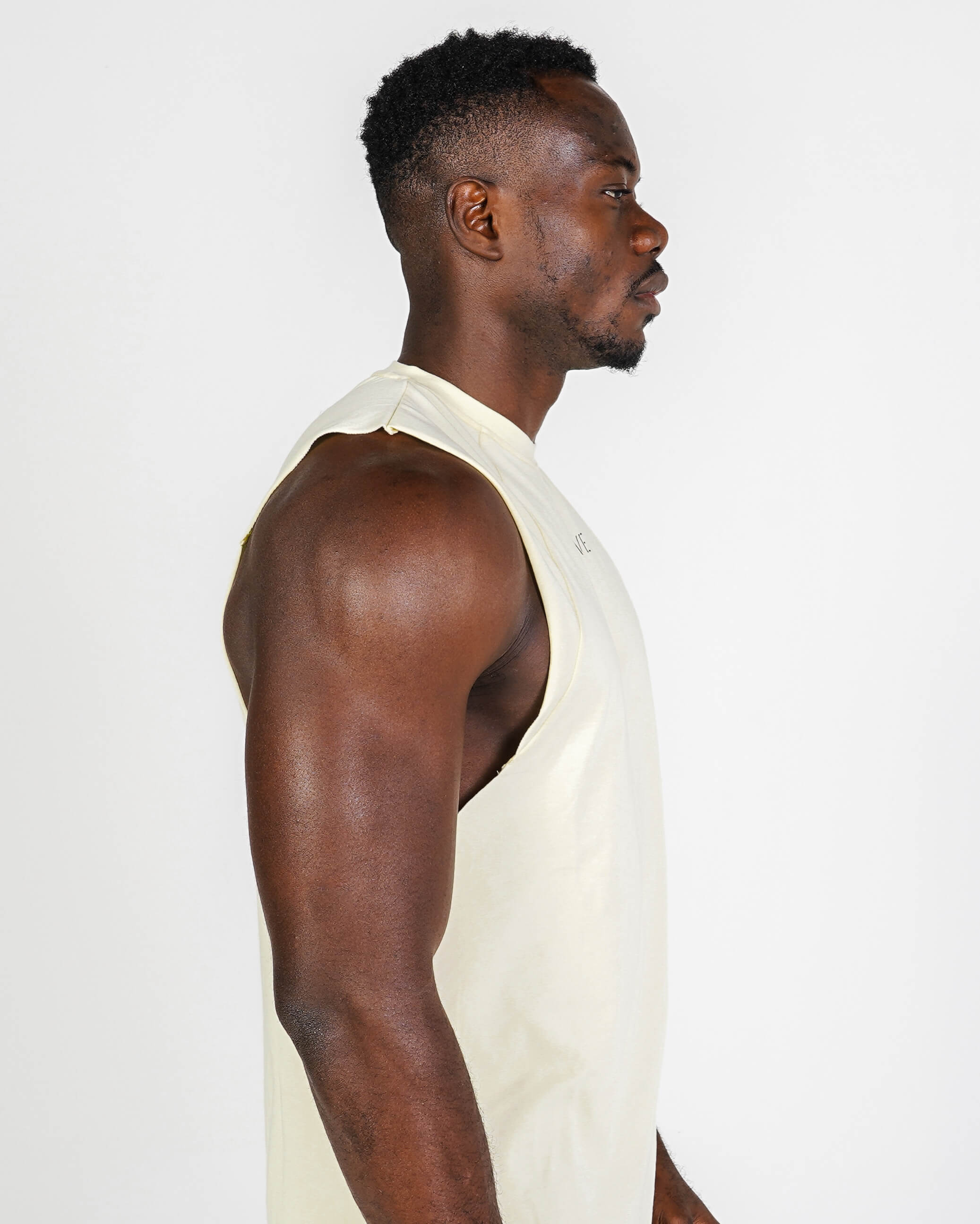 Athletic Tank Top - Transparent Beige