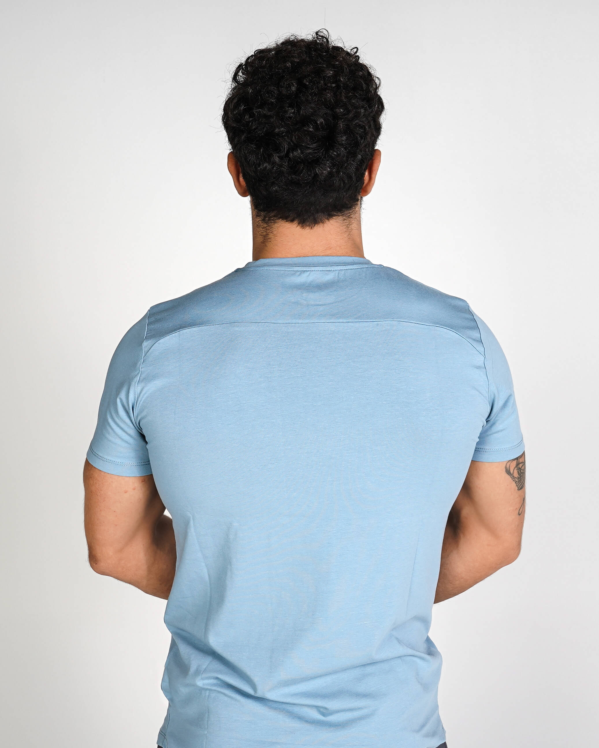Premium Muscle Tee - Denim Blue