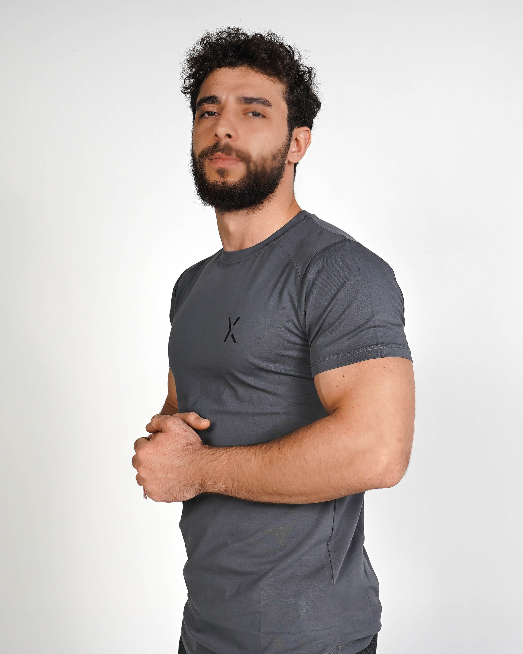 Premium Muscle Tee - Smoke Grey